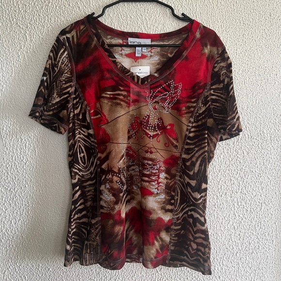 Vintage Tops - DEADSTOCK Lana Lee Mesh Top